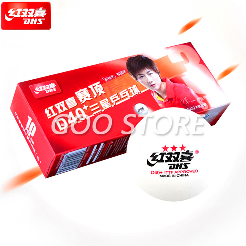 Table Tennis How To Play - DHS 3-star D40+ Table tennis balls