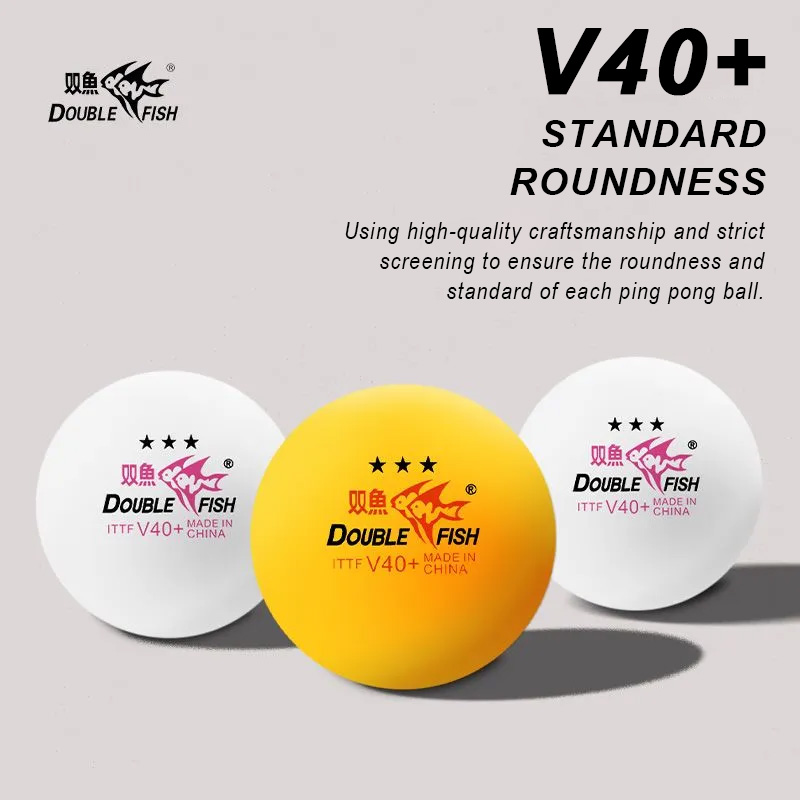 Table Tennis How To Play - DOUBLE FISH 3 Star V40+ 30/50/100