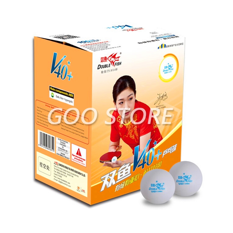 100 balls Double Fish V40+ 1-S - Table Tennis How To Play ulasan dan harga