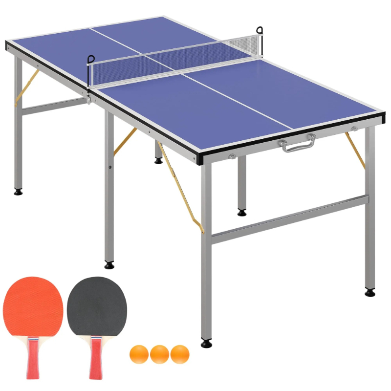 6X3ft Portable Ping Pong Table - Table Tennis Usa Team ulasan dan harga