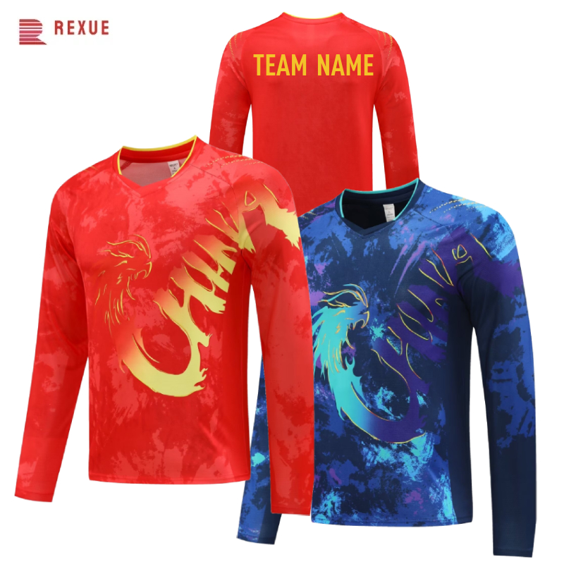 China Dragon Long Sleeve Table - Table Tennis Usa Team ulasan dan harga